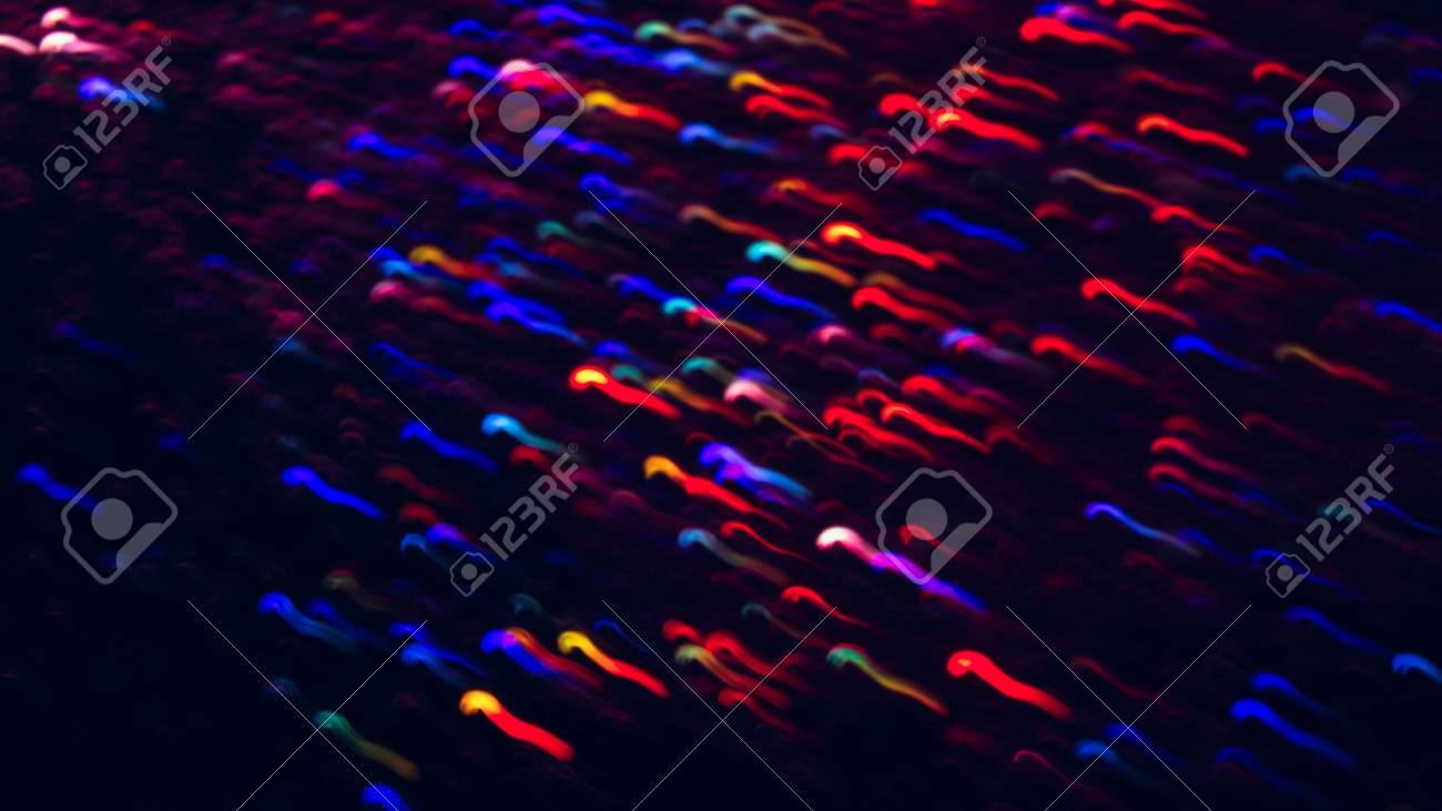 Abstract Background Of Colorful Waves In Motion On Black Bokeh Abstract Background Of Colorful Waves In Motion On Black Bokeh