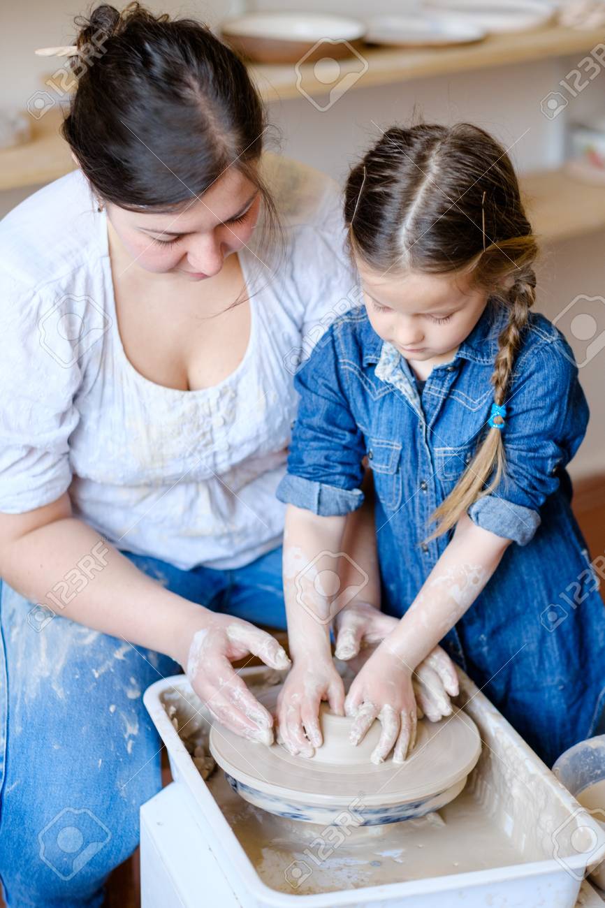 child hobby creative pottery
