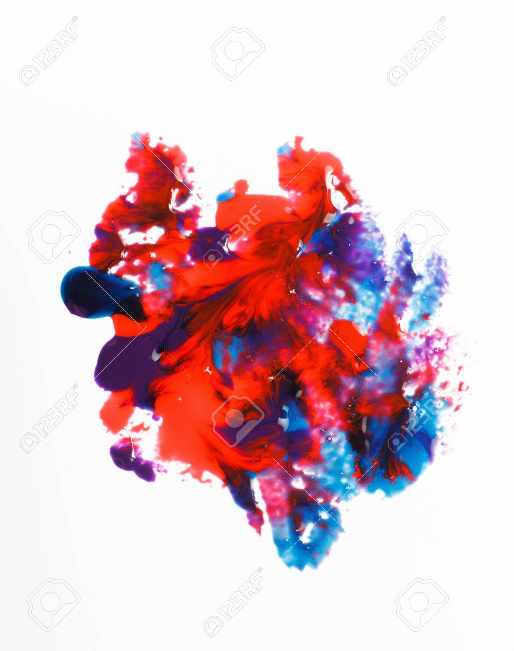 Art Créatif Moderne Peinture Abstraite Mélange De Couleurs Vives