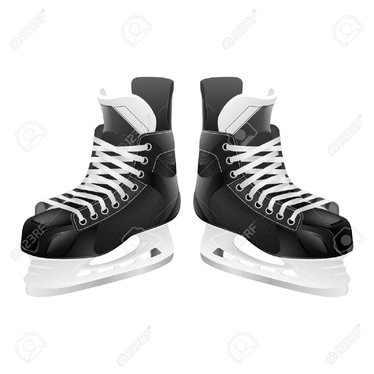 アイス ホッケー スケート靴、白で隔離。ベクトル EPS10 イラスト。のイラスト素材・ベクター Image 39582185, image size:1300x1300