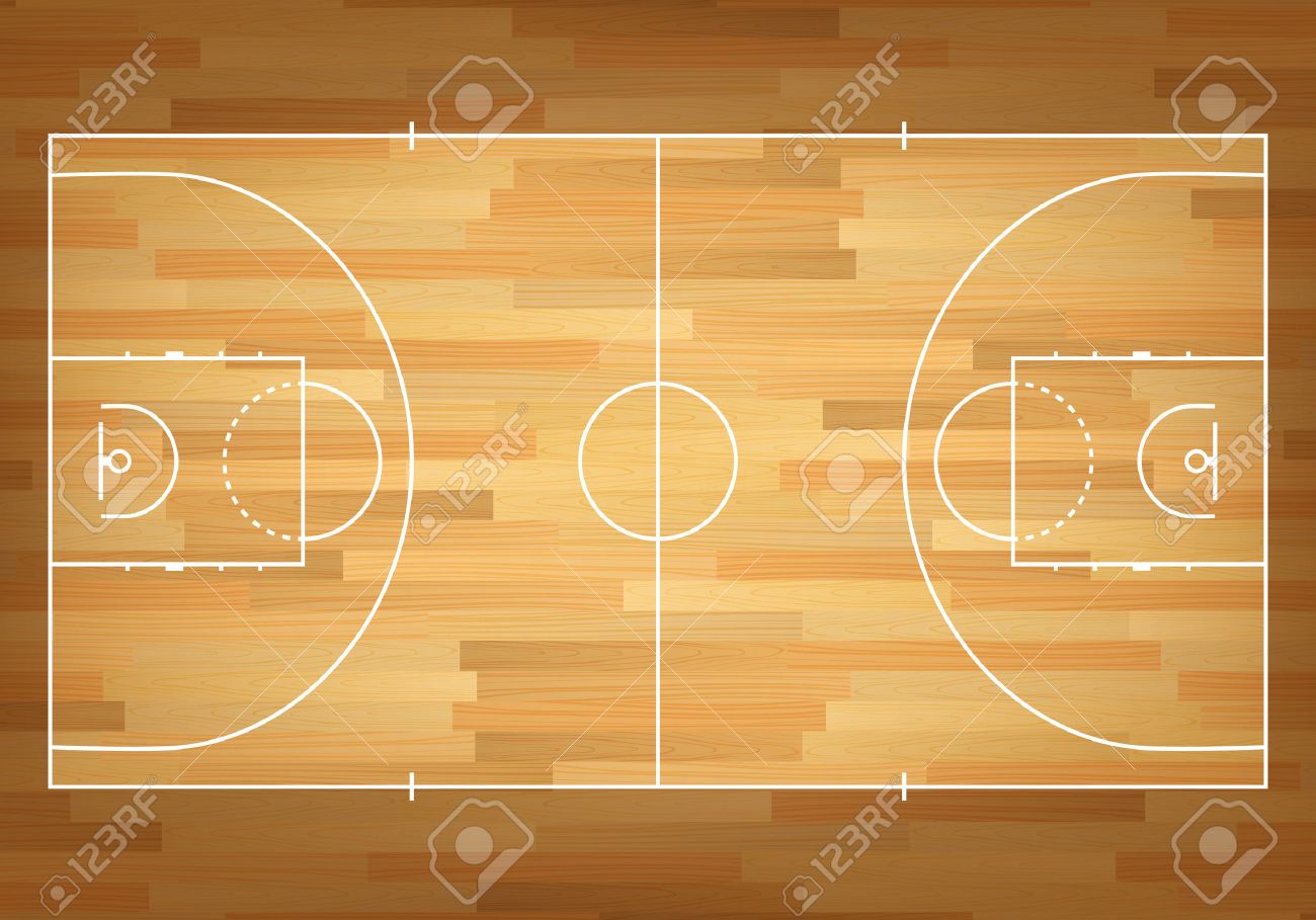 basketball court on top vector eps10 illustration royalty free