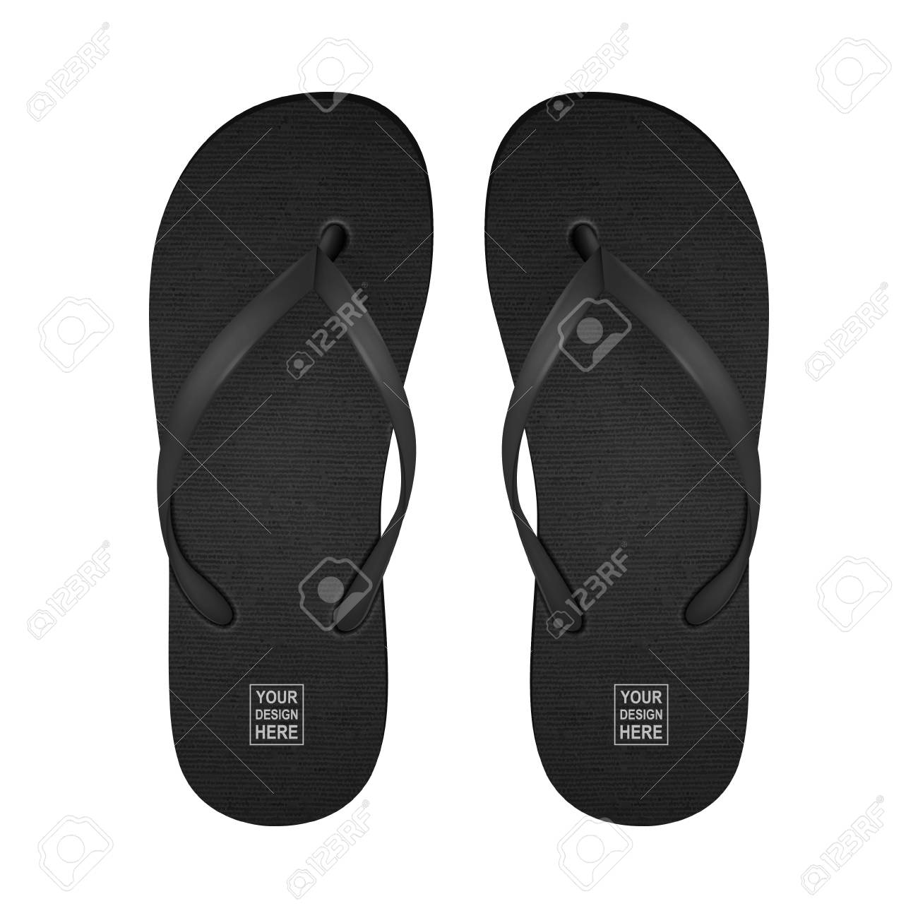 blank flip flops
