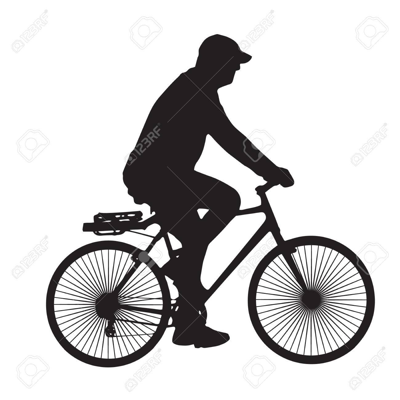 man with bicycle