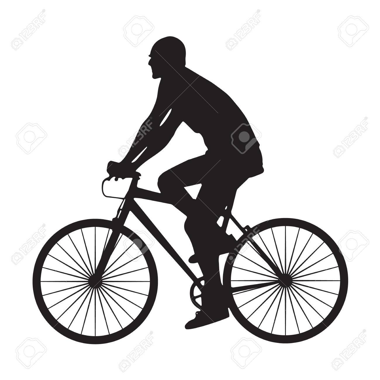 man with bicycle