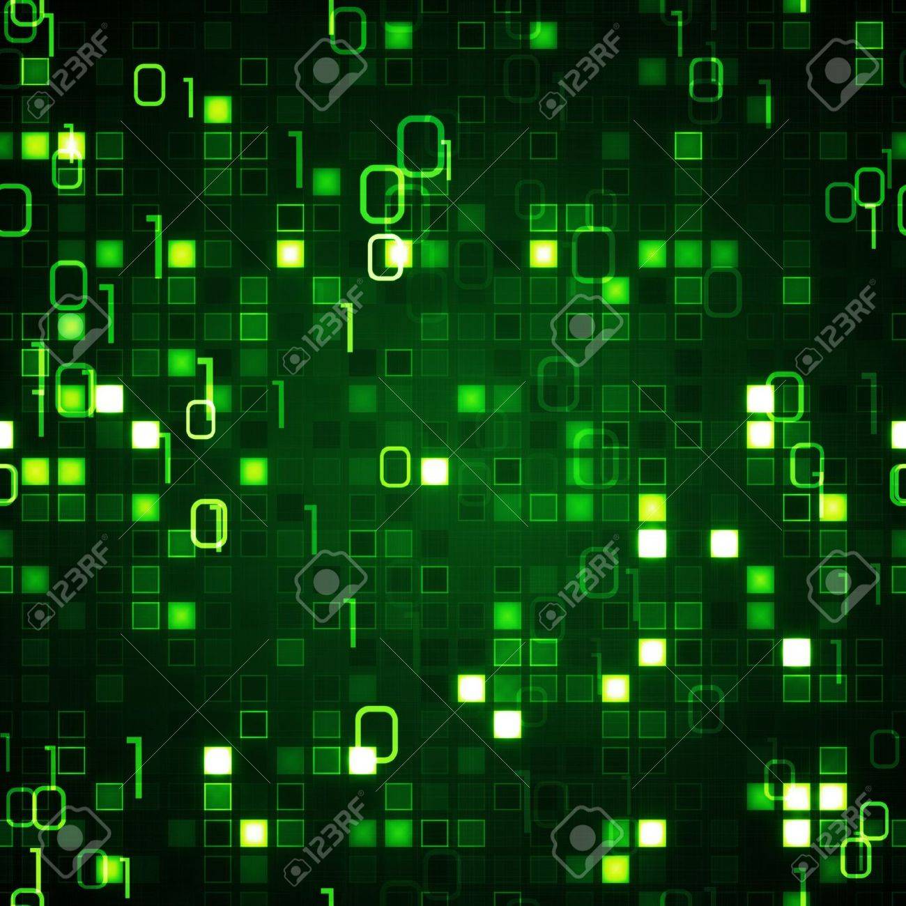 green seamless background information technology stock photo