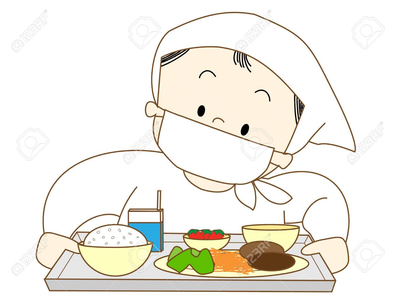 学校給食 のイラスト素材 ベクタ Image