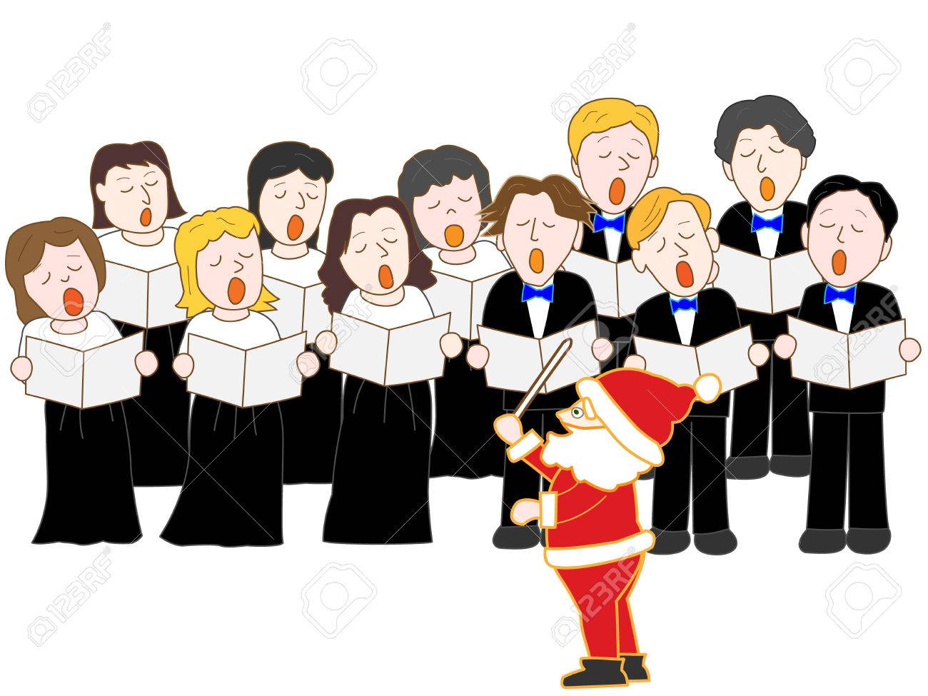 クリスマスの聖歌隊 のイラスト素材 ベクタ Image クリスマスの聖歌隊 のイラスト素材 ベクタ Image