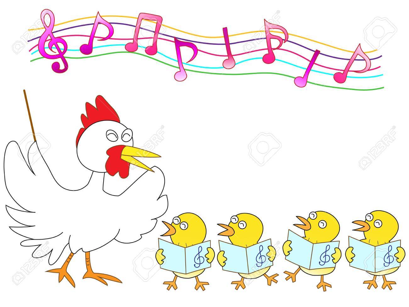 Chicken Choir Royalty Free Cliparts, Vectors, And Stock Illustration. Image 53424388.