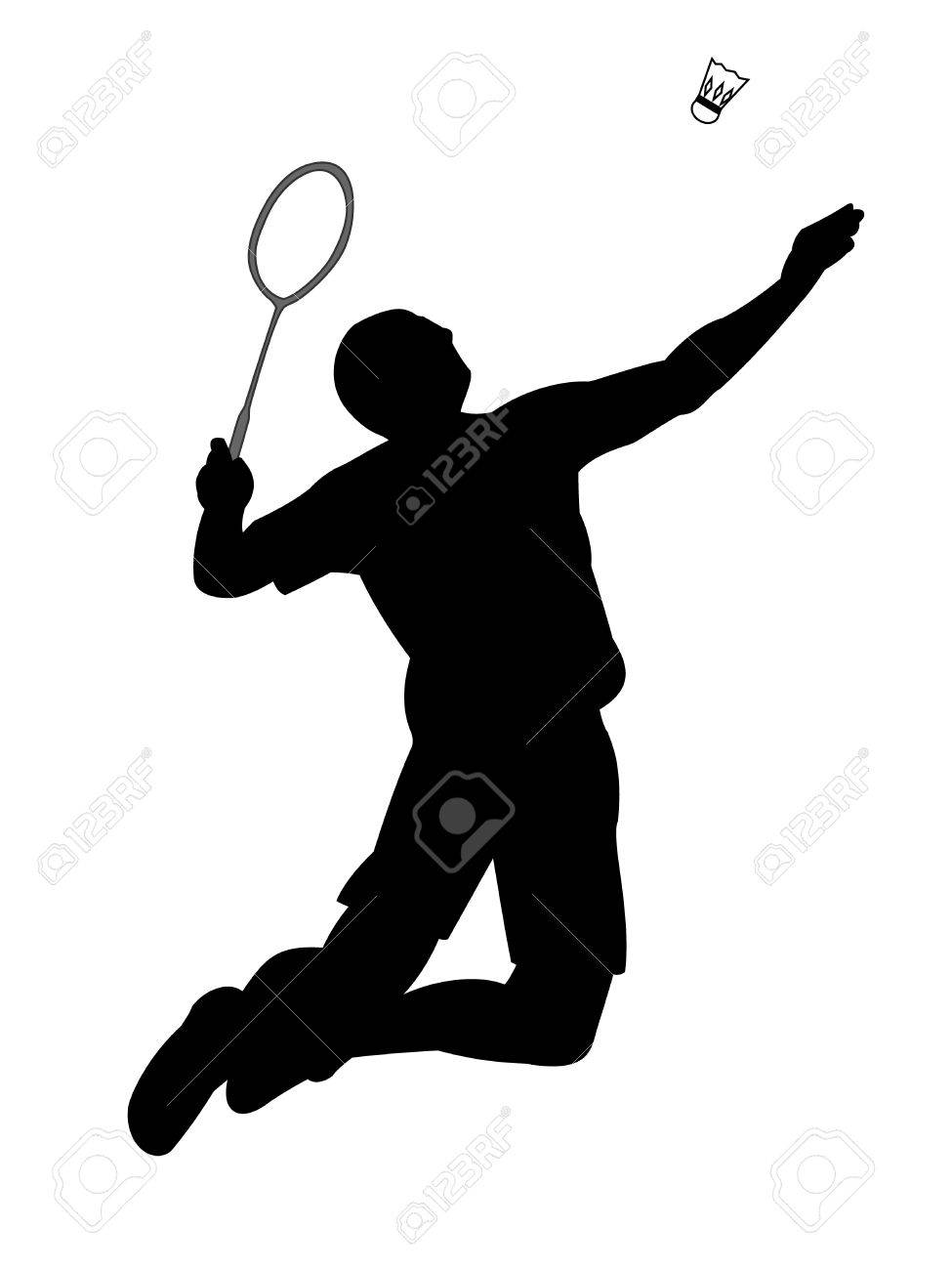 Silhouette Of Badminton Royalty Free Cliparts Vectors And Stock Illustration Image