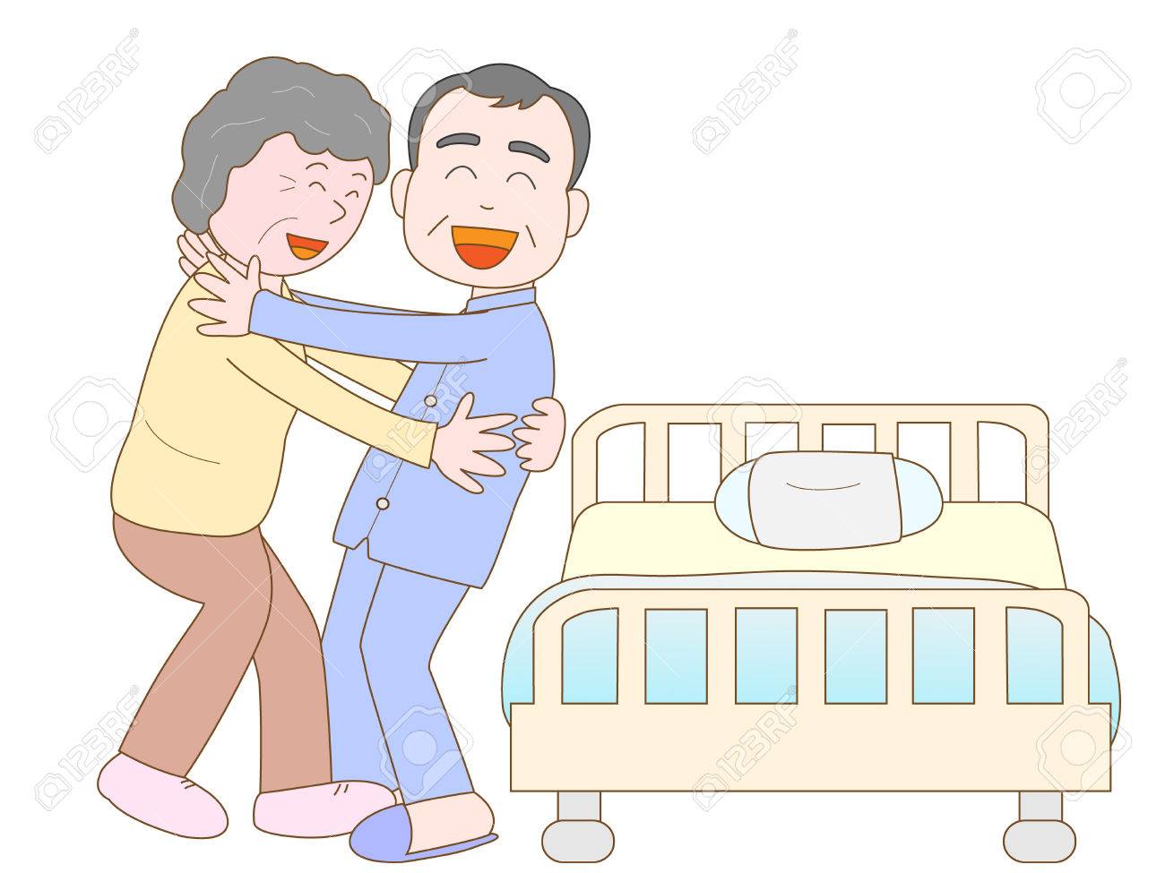 高齢者高齢者の世話をするのイラスト素材 ベクタ Image