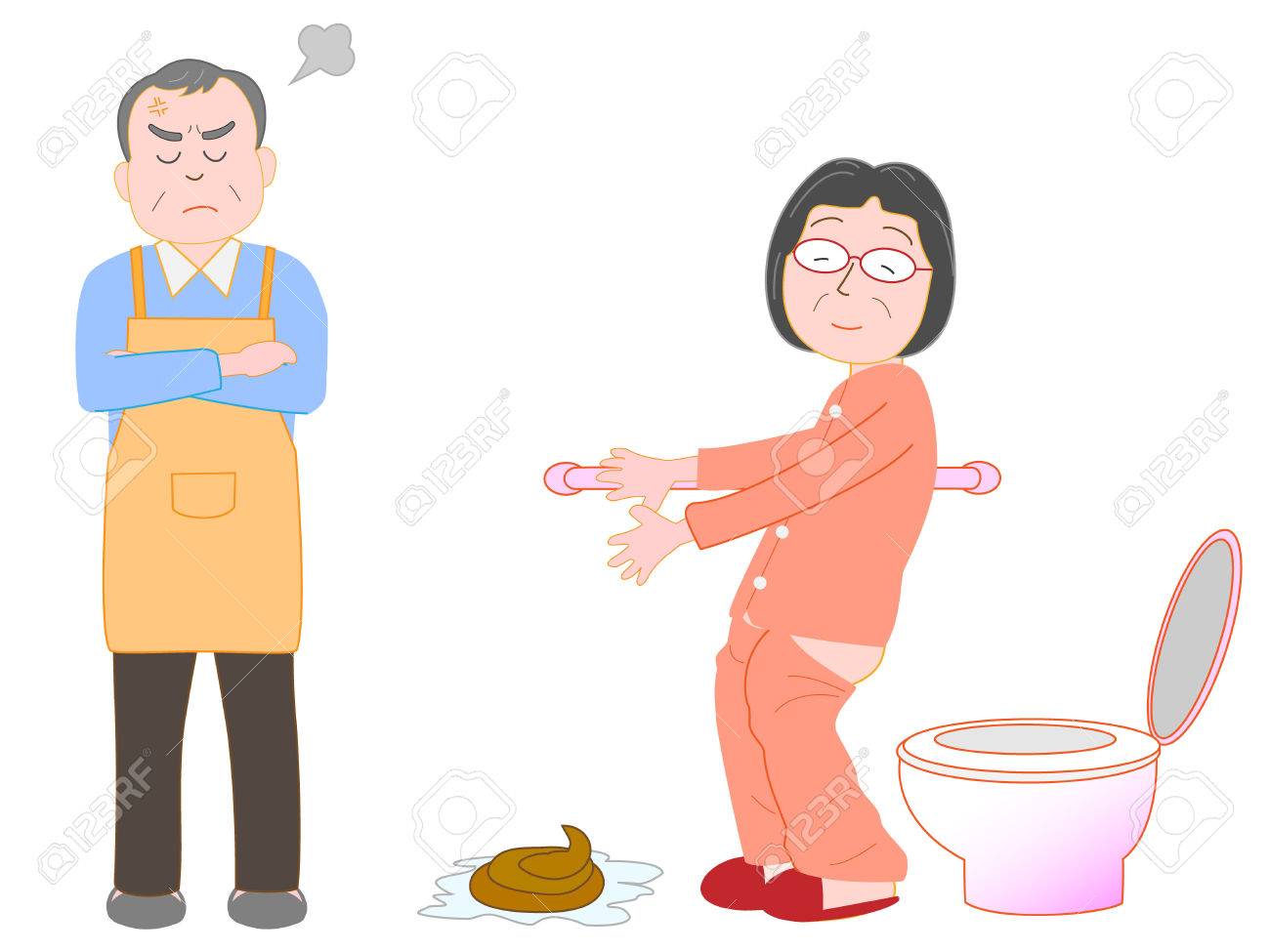 認知症患者の介護 のイラスト素材 ベクタ Image 認知症患者の介護 のイラスト素材 ベクタ Image