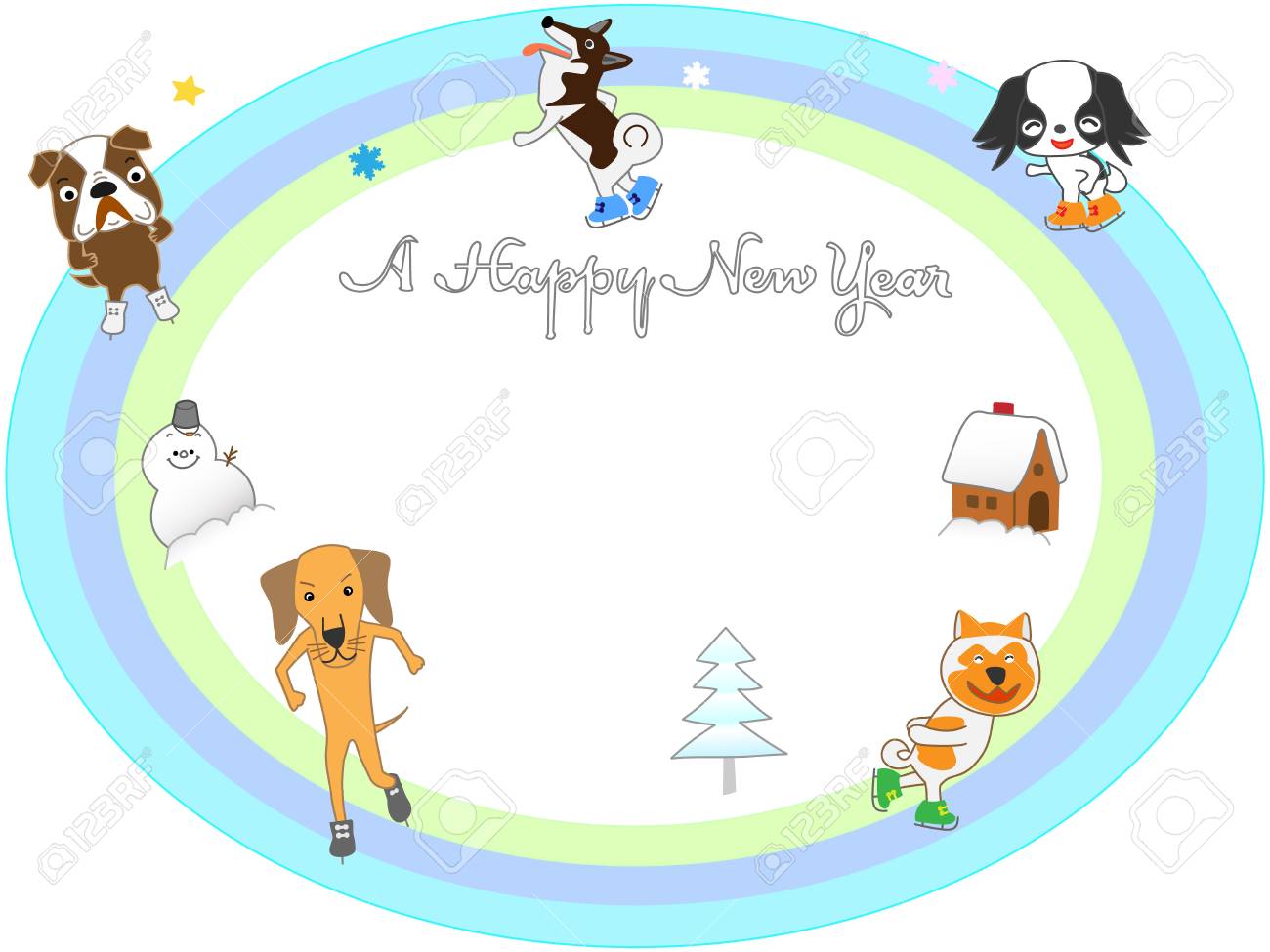 18 投稿犬アイス スケート のイラスト素材 ベクタ Image