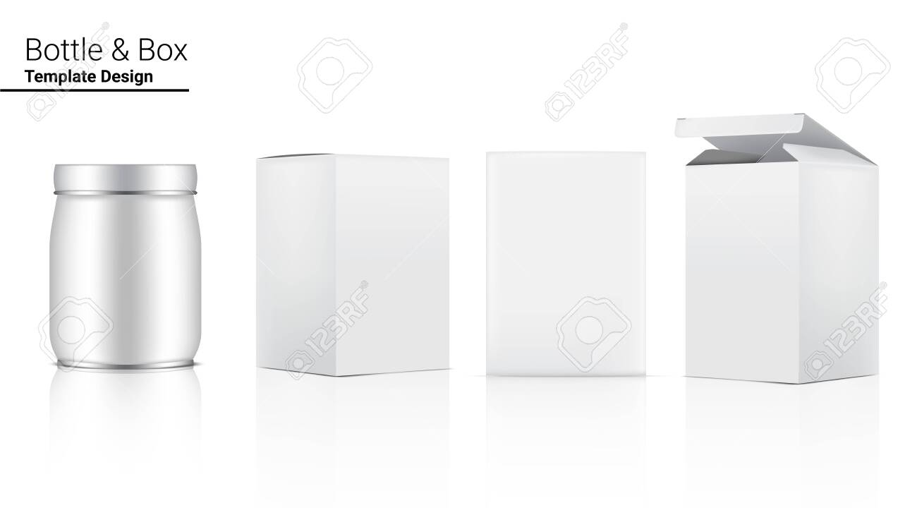 Download Glossy Jar Bottle Mock Up Realistic Cosmetic Or Food And Drink Royalty Free Cliparts Vectors And Stock Illustration Image 153317401