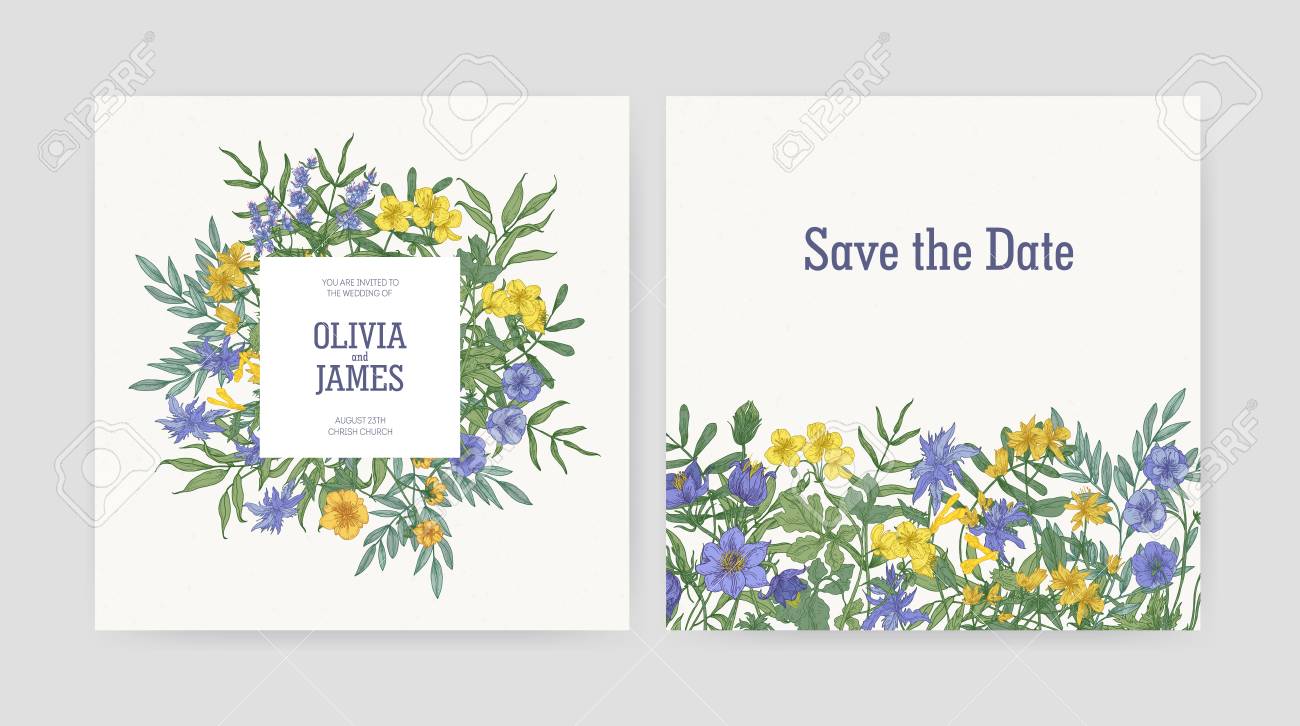 wedding party invitation and save the date card templates decorated save the date cards templates