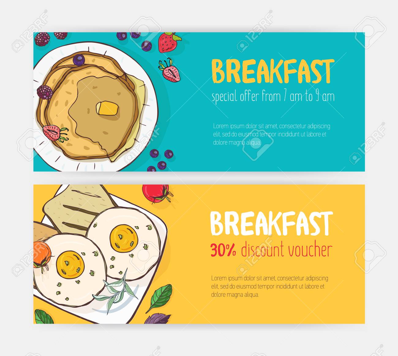 collection of horizontal discount voucher or coupon templates restaurant coupon template free