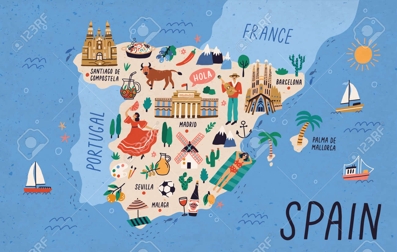 General knowledge - National Symbols Of SPAIN | PPTX, image size:1300x827