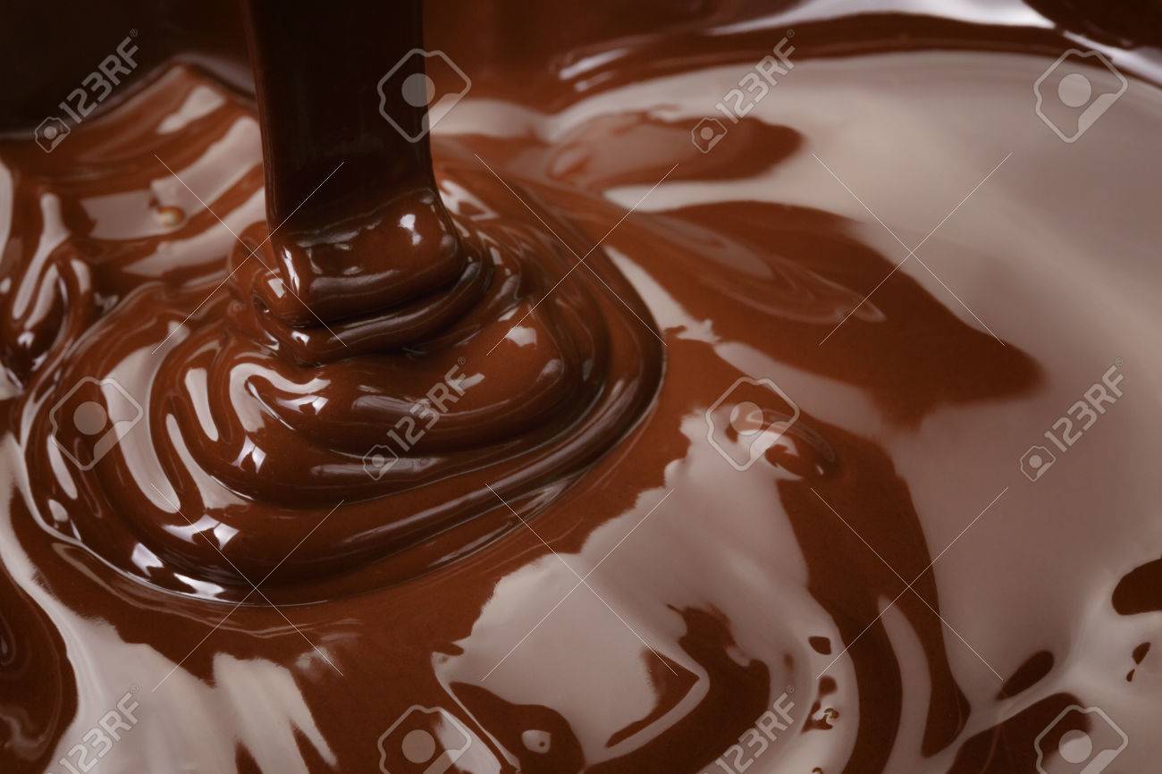 melted dark chocolate flow, candy or chocolate preparation background - 33353402 melted dark chocolate flow, candy or chocolate preparation background - 33353402