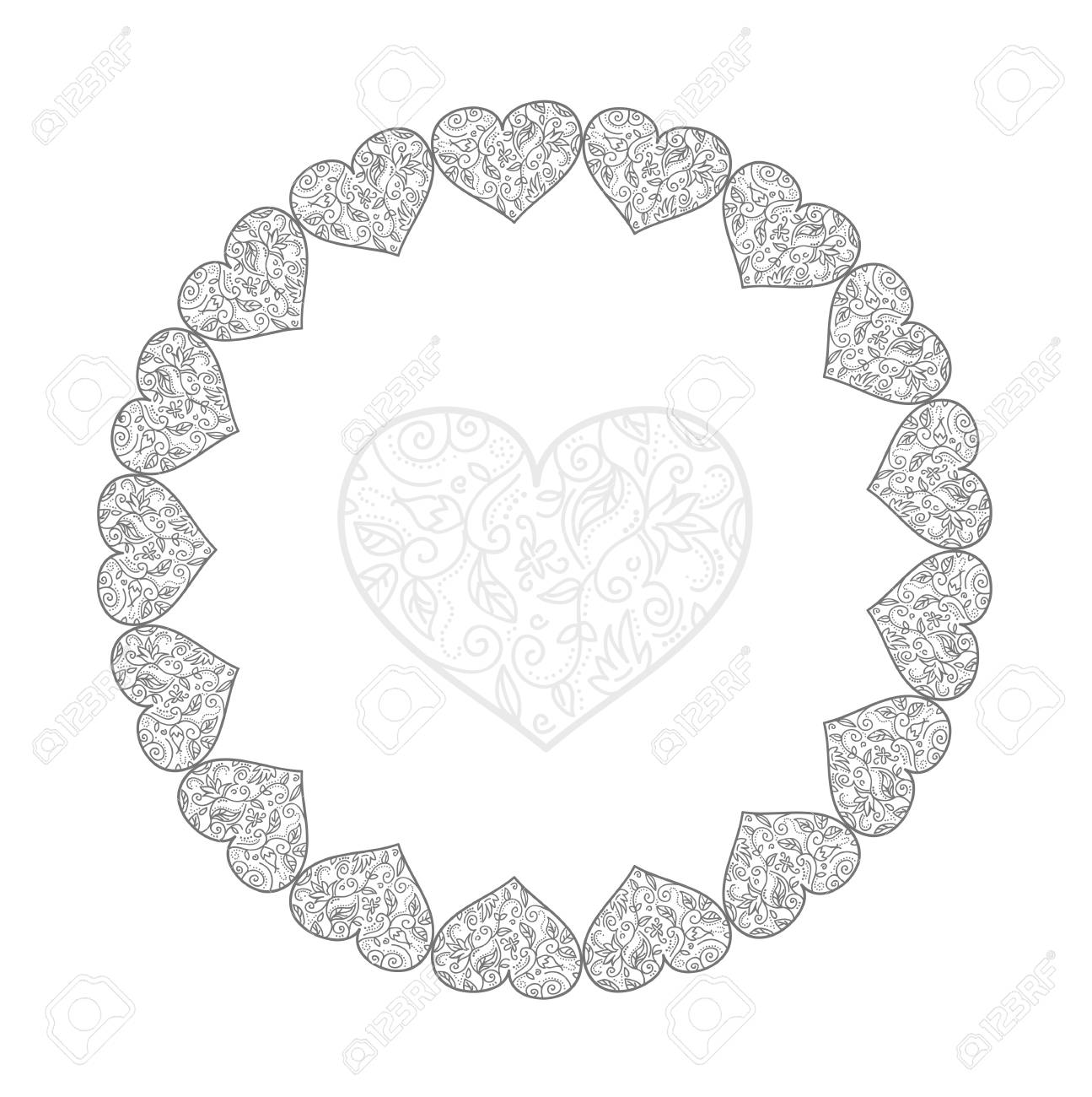 Luz Del Corazon Dibuja El Contorno De Un Vintage Remolinos En Un Circulo De Corazones Fotos Retratos Imagenes Y Fotografia De Archivo Libres De Derecho Image 55330185 Amor cielo circulo corazon parejas vacaciones. 123rf