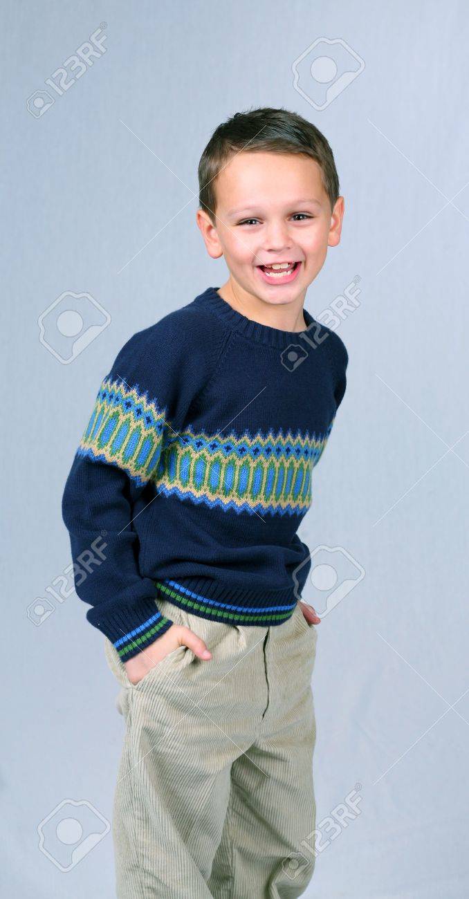 瞳が笑うとかわいい白人男の子 の写真素材 画像素材 Image