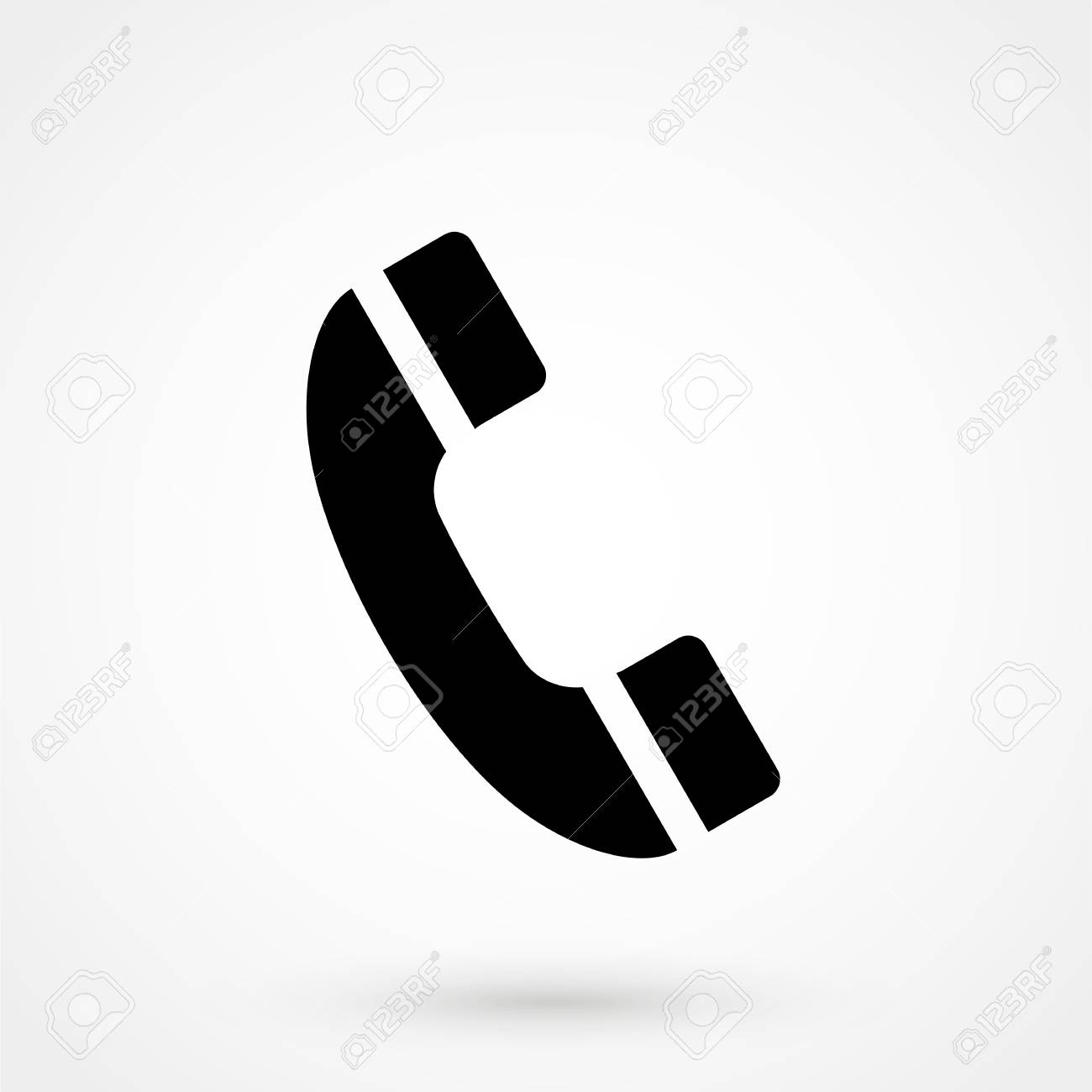 photo Phone Logo Aesthetic Grey phone icon in trendy flat style