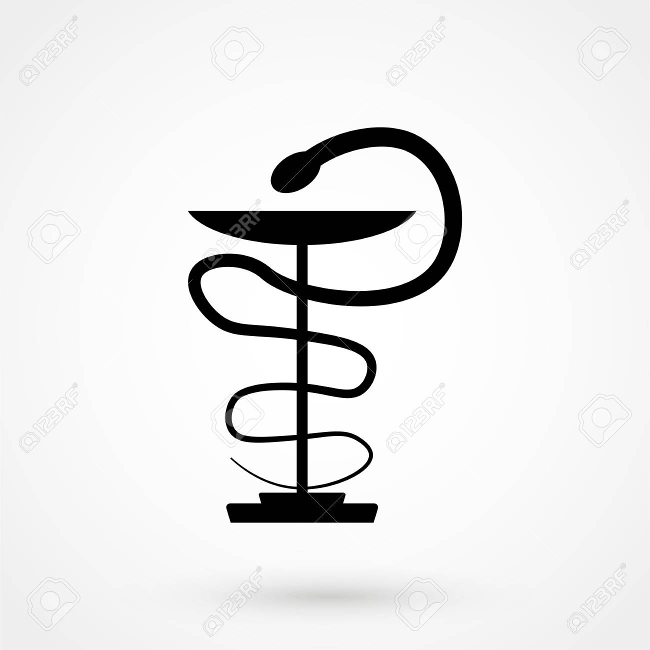 Medical Symbol (emblem For Drugstore, Snake And A Bowl Pharmacy Icon)  Royalty Free SVG, Cliparts, Vectors, and Stock Illustration. Image 89775486., image size:1300x1300
