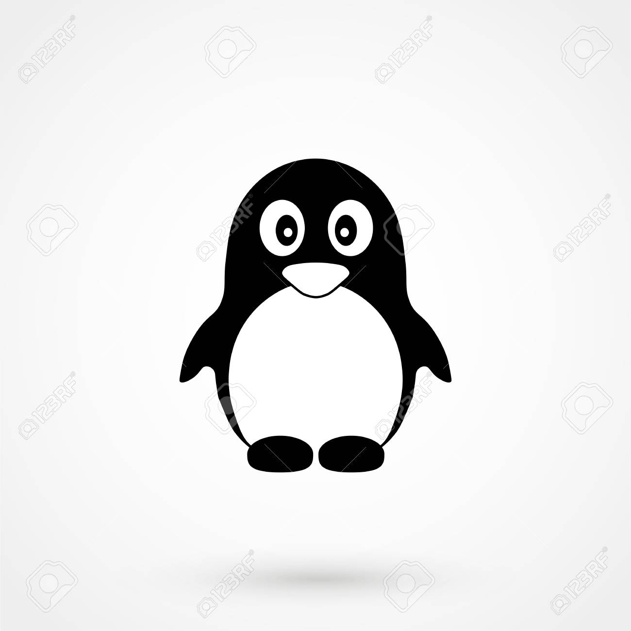 penguin egg symbol icon or logo template royalty free cliparts penguin template