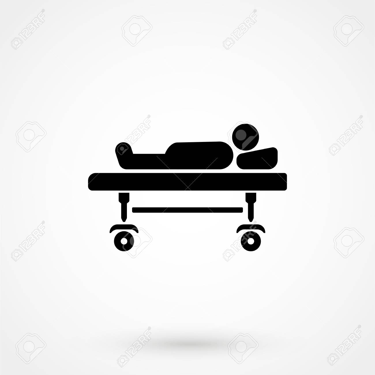 Hospital Bed Symbol. Vector Icons For Video, Mobile Apps, Web Sites Royalty  Free SVG, Cliparts, Vectors, and Stock Illustration. Image 90000944., image size:1300x1300