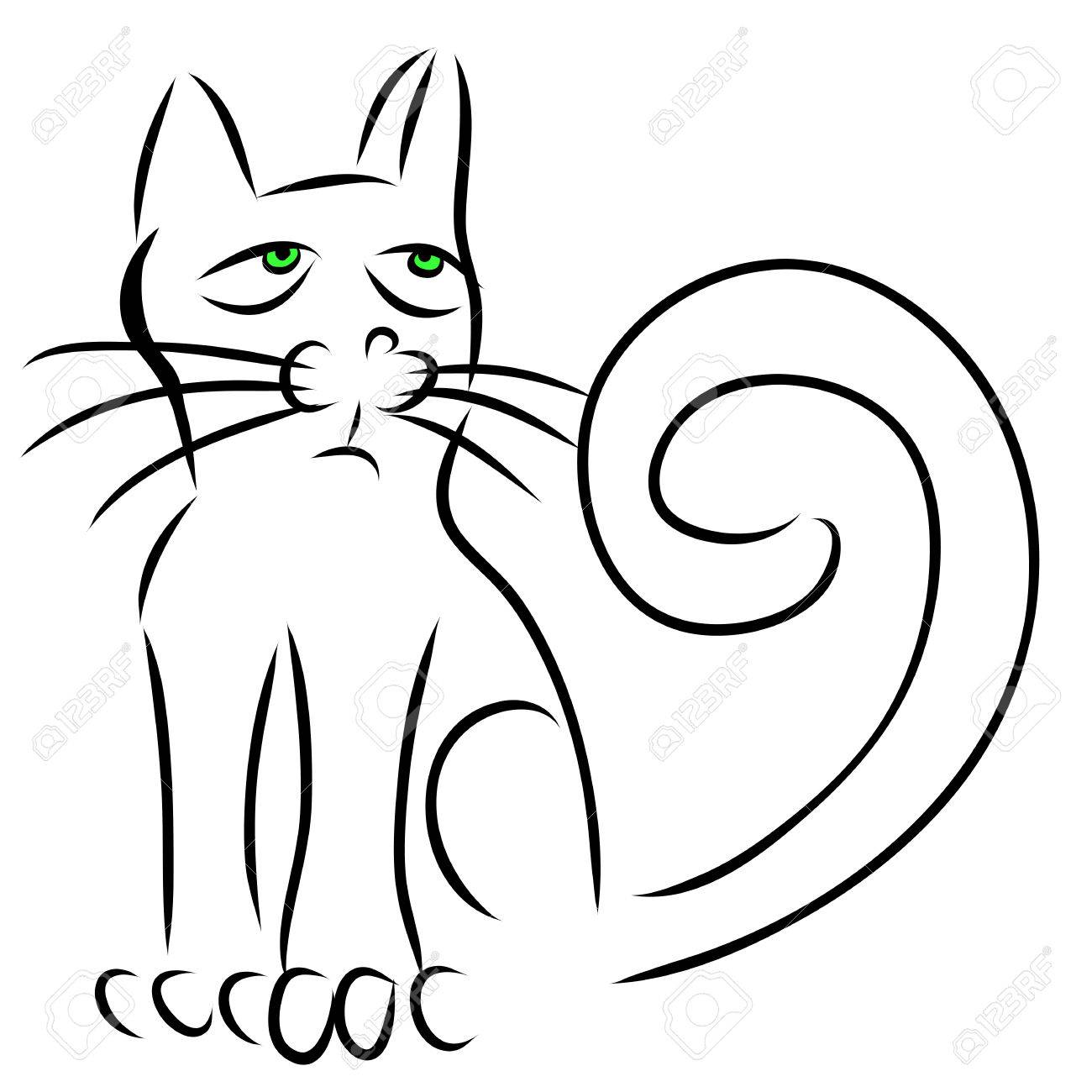 書道猫イラスト クリップ アートのイラスト素材 ベクタ Image 書道猫イラスト クリップ アートのイラスト素材 ベクタ Image