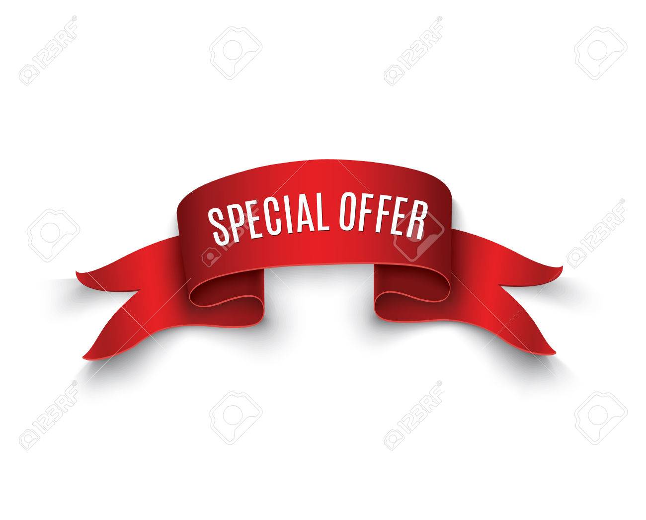 special offer vector ribbon