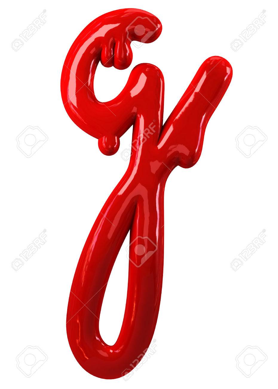 Leaky Red Alphabet Isolated On White Background Handwritten Stock Photo Picture And Royalty Free Image Image 66709350