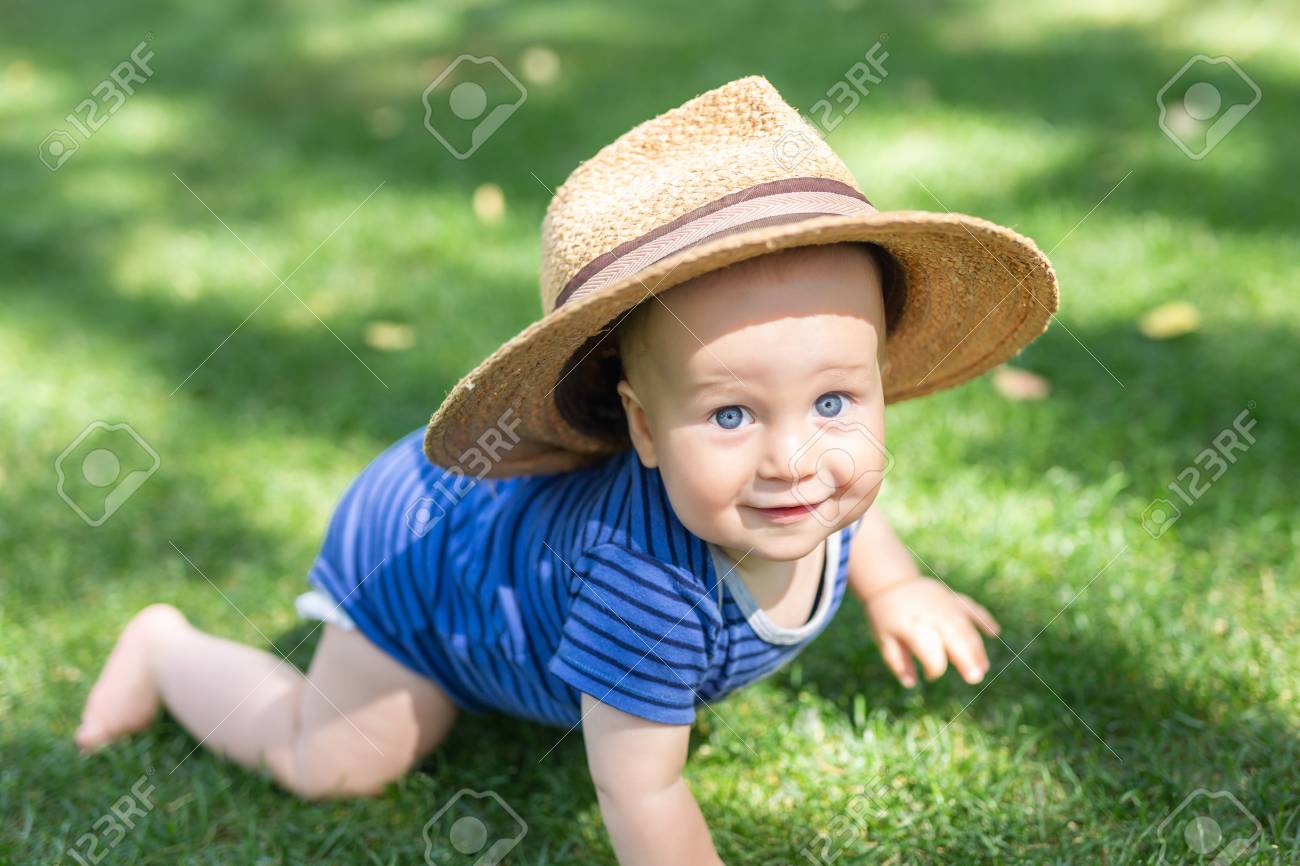 little boy straw hats