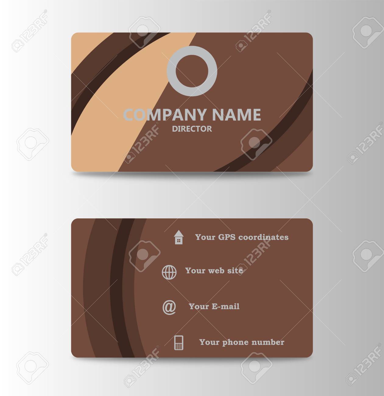Corporate ID Card Design Template. Personal Id Card For Business Within Personal Identification Card Template