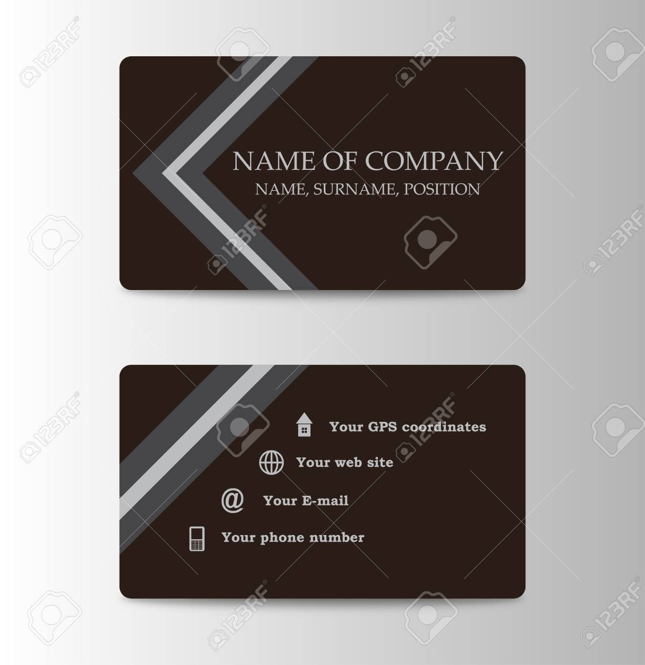 corporate id card design template personal id card for business personal identification card template