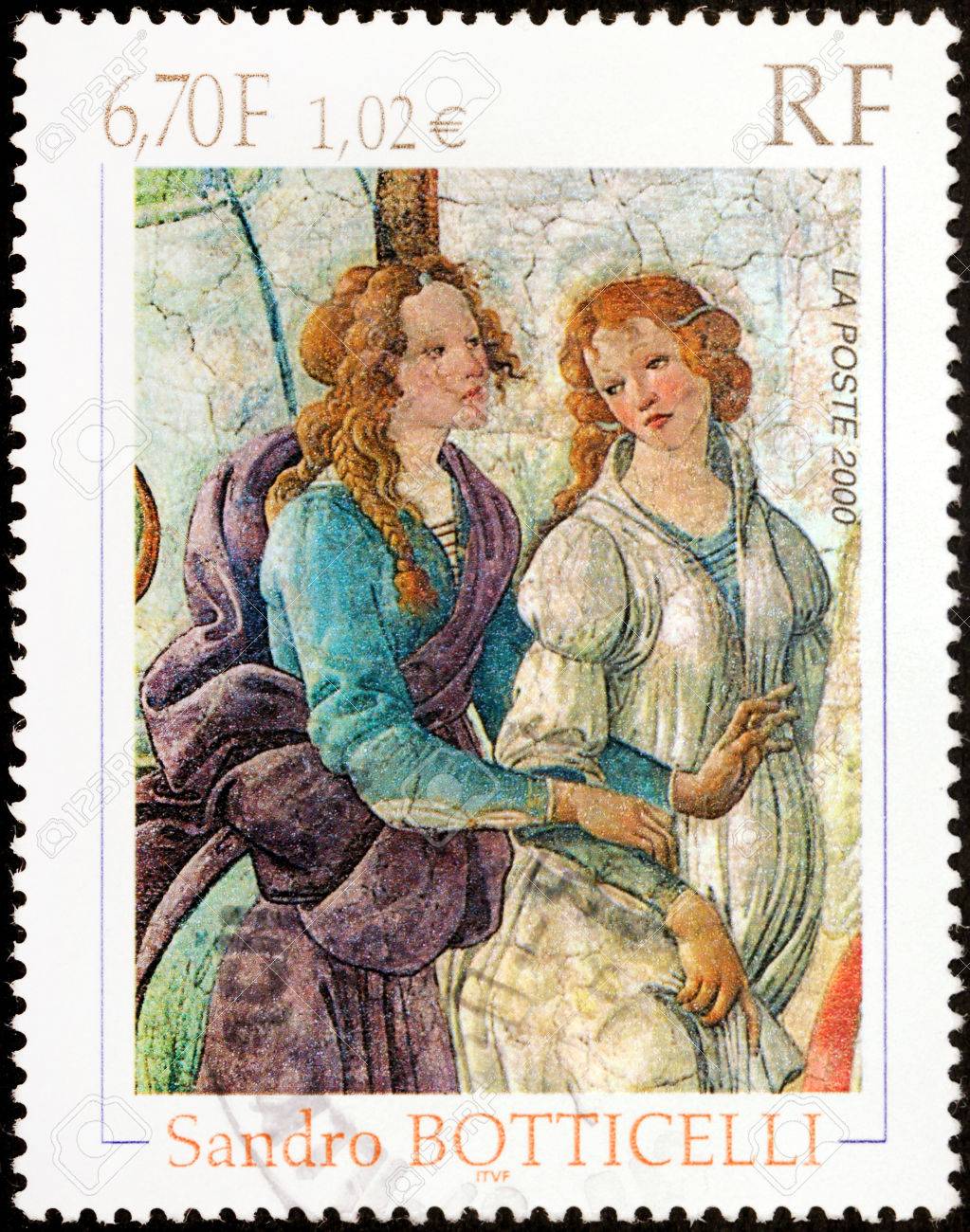 FRANCE - CIRCA 2000: A Stamp Printed By FRANCE Shows Detail Of Venus And  The Three Graces By Italian Painter Of The Early Renaissance Sandro  Botticelli, Circa 2000 Stock Photo, Picture and, image size:1023x1300
