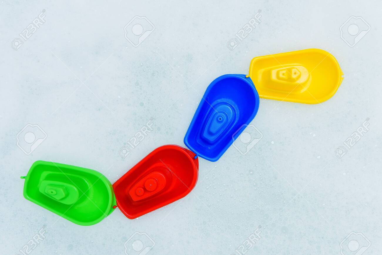 plastic toy boats
