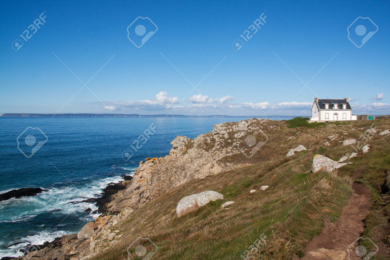 Haus Leuchtturm An Der Spitze Der Tausend In Finistere In Der