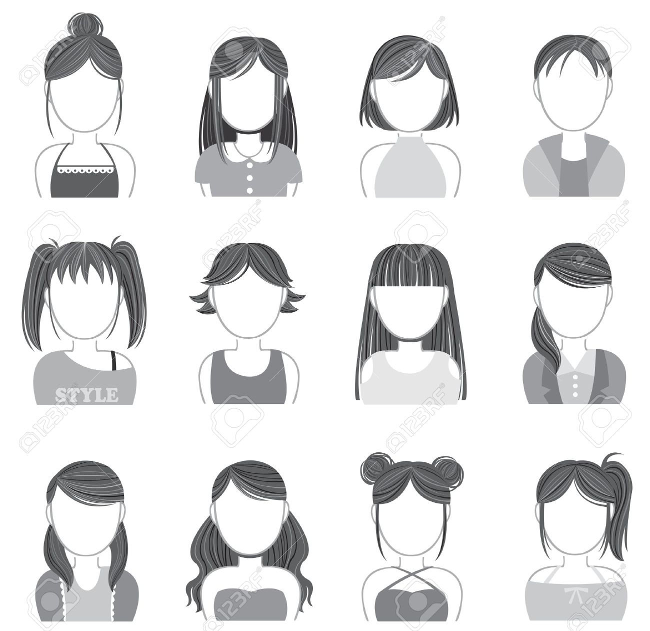 シルエットの女性の化粧とファッションのアイコン コレクション セット ベクトルを作成のイラスト素材 ベクタ Image シルエットの女性の化粧とファッションのアイコン コレクション セット ベクトルを作成のイラスト素材 ベクタ Image