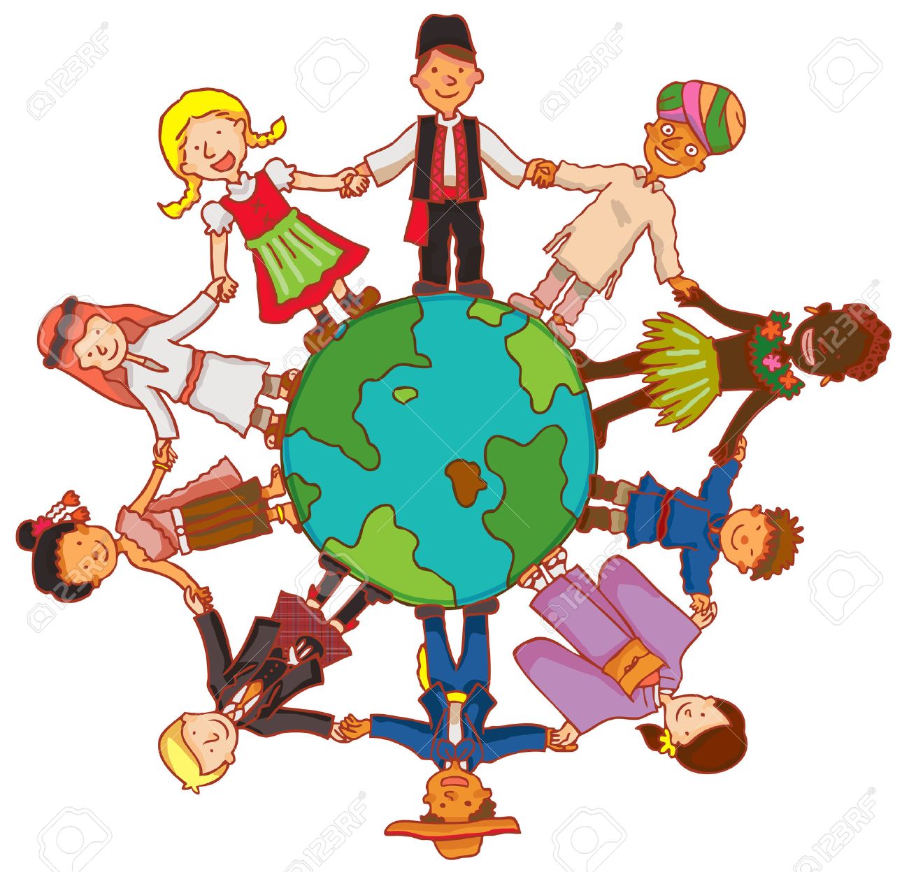 friendship beyond frontier with people from all culture over