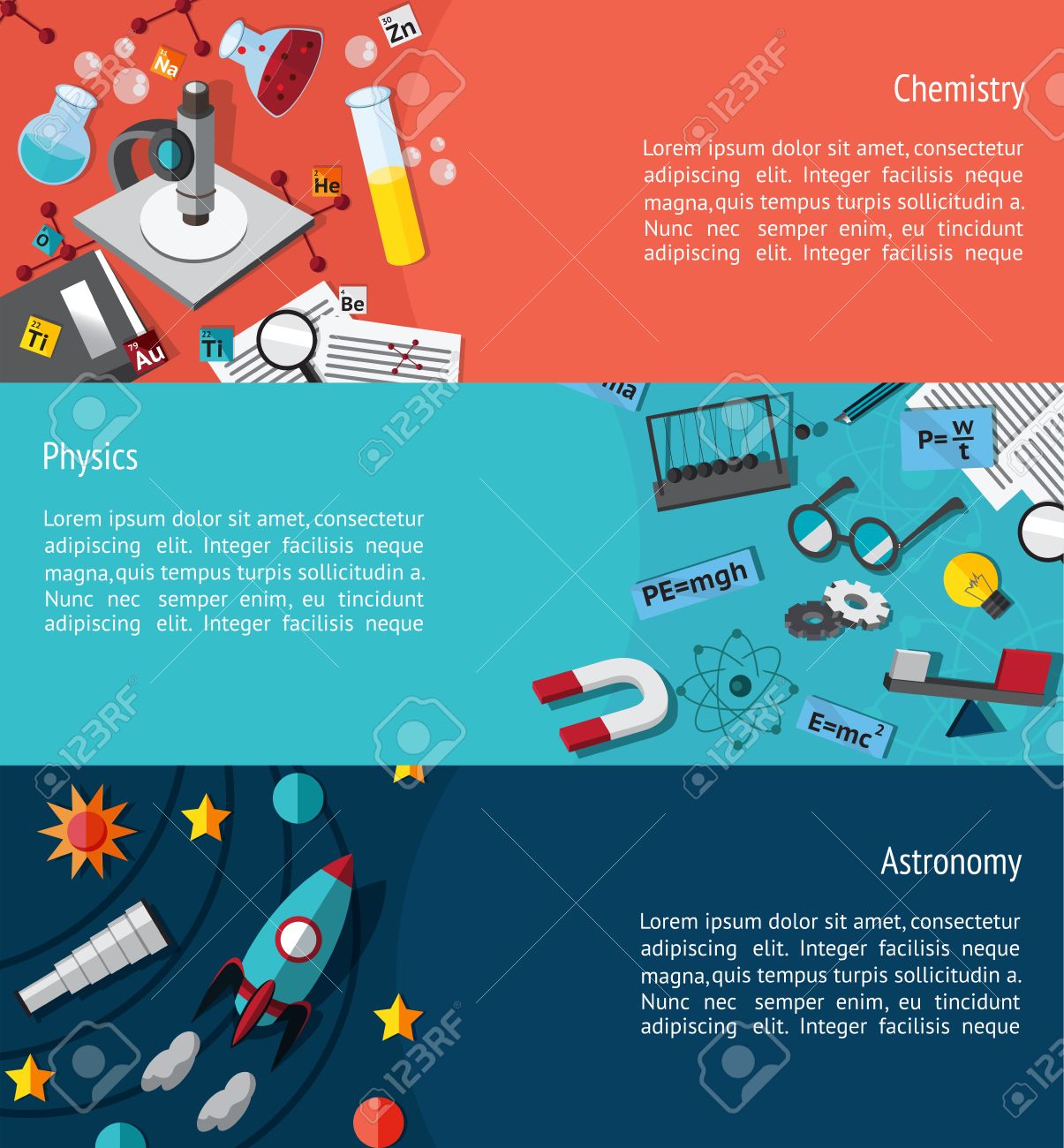 Science Education Infographic Banner Template Layout Such As Regarding Science Fair Banner Template