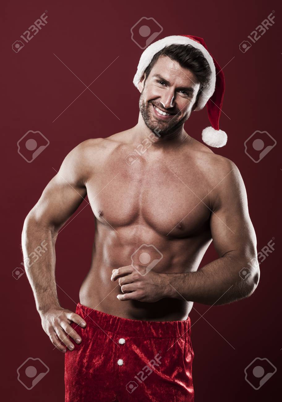 He Is Hot Santa Claus Stock Photo 