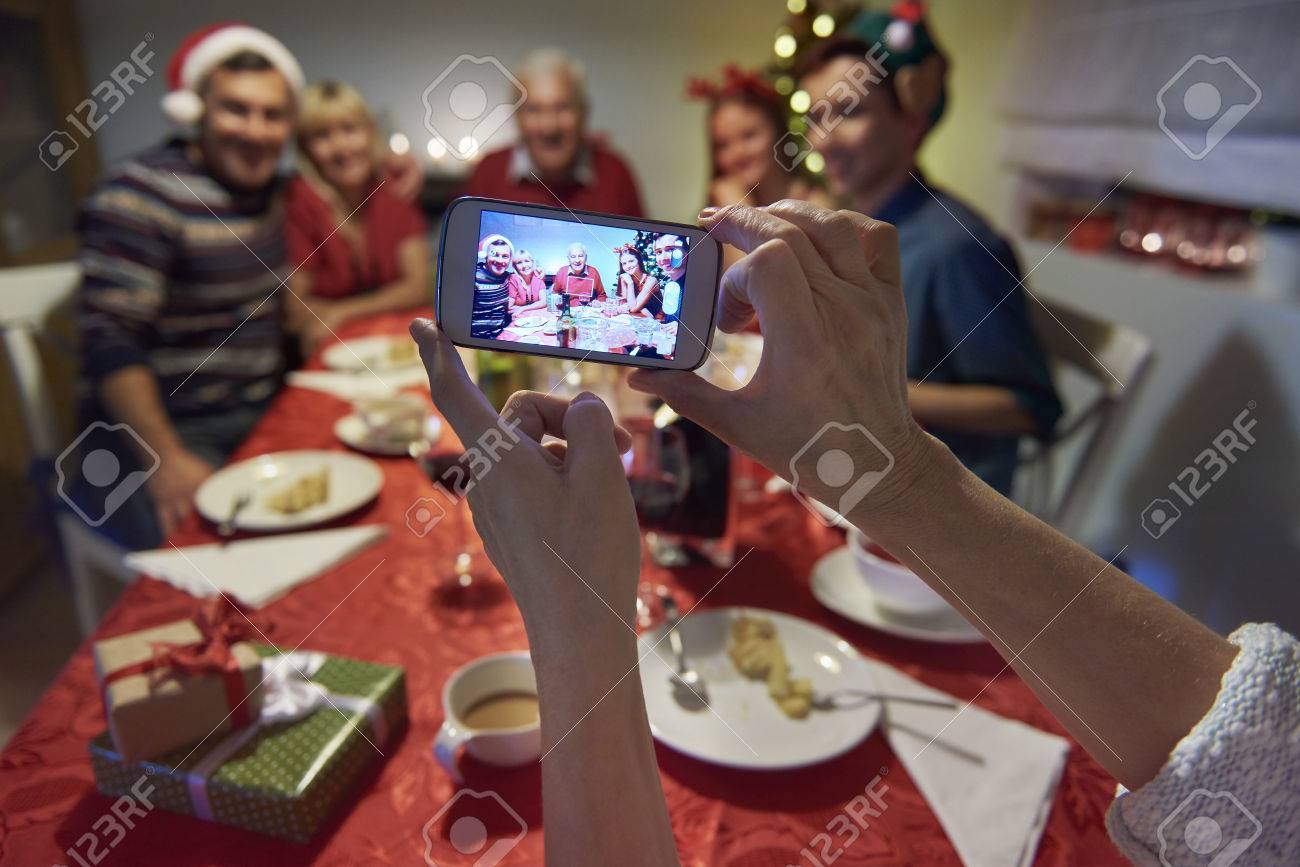 クリスマスイブから家族の思い出 の写真素材 画像素材 Image