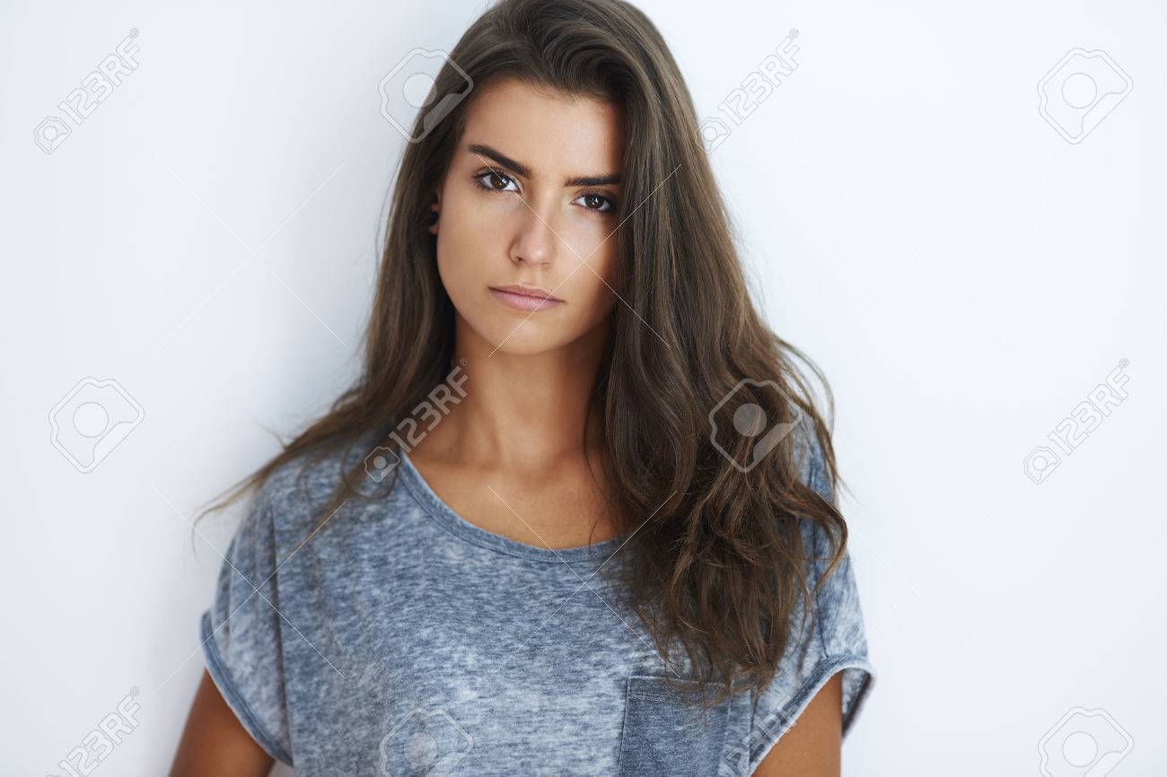 Portrait Of A Very Attractive Woman Stock Photo, Picture And ...