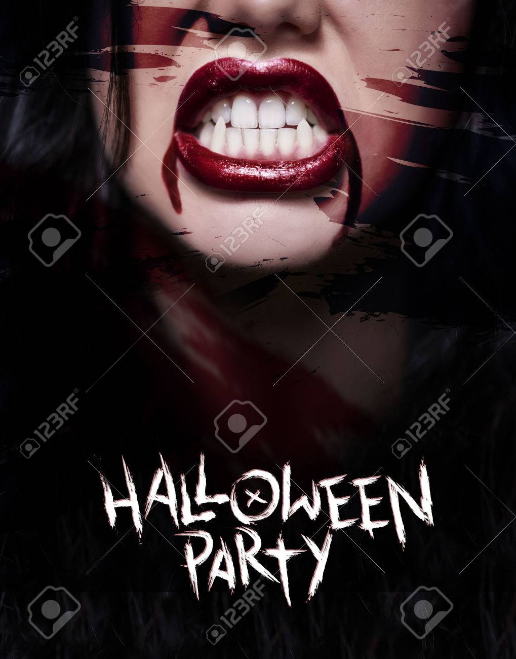 Scary poster with creepy face - 79809439 Scary poster with creepy face - 79809439