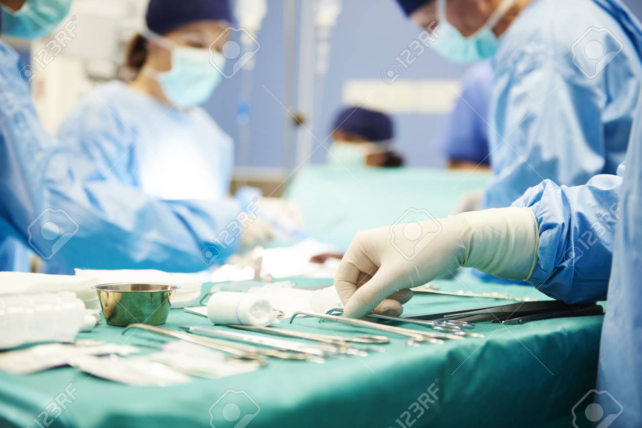 Basic equipment of the surgeon on the table - 119894367 Basic equipment of the surgeon on the table - 119894367