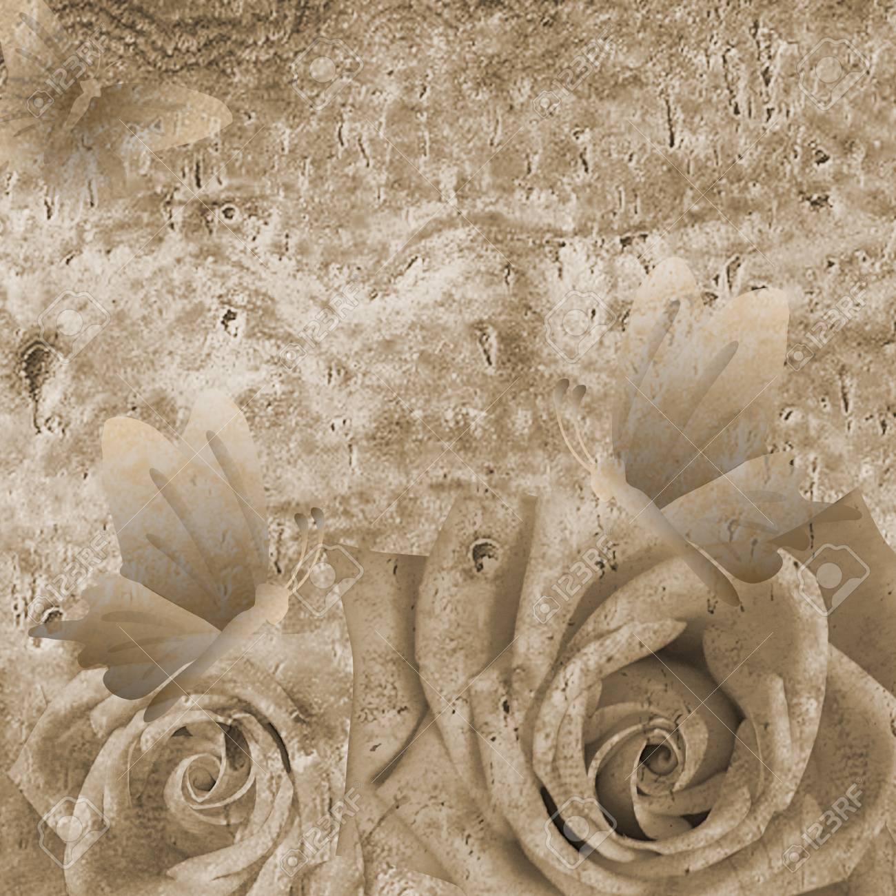 バラでロマンティックな背景 の写真素材 画像素材 Image