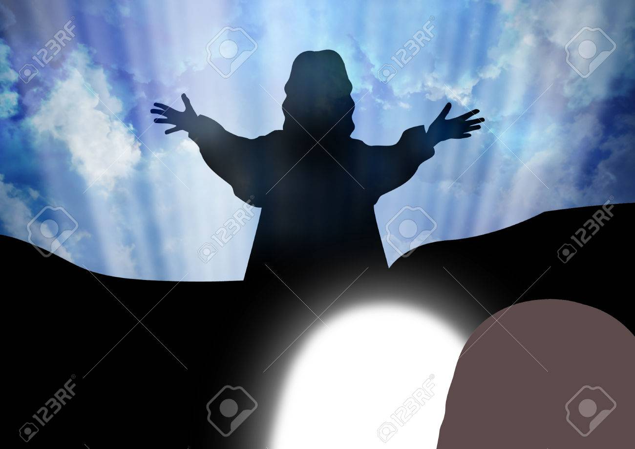 Resurrection Jesus Christ Est Ressuscite Banque D Images Et Photos Libres De Droits Image