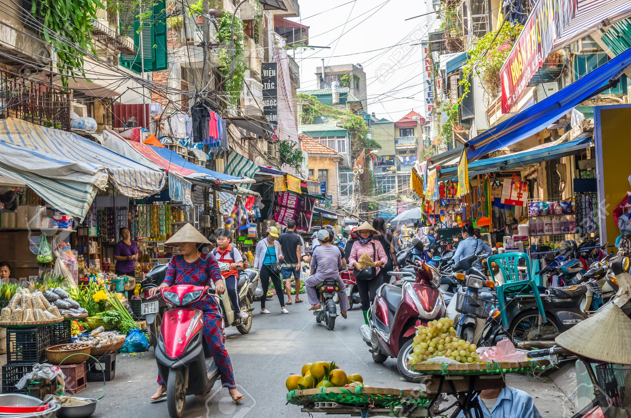 Image result for vietnam busy market