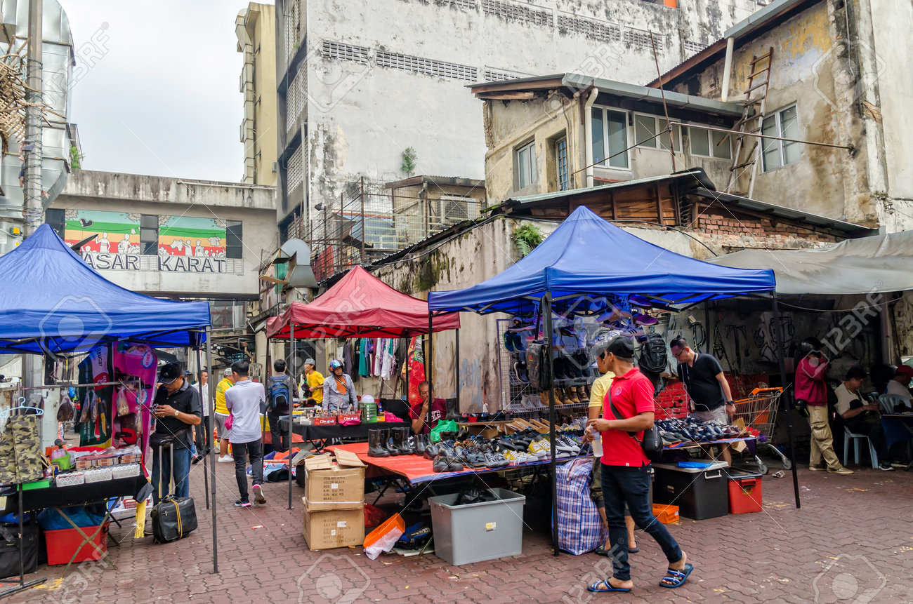Kuala Lumpur Malaysia August 5 2019 Pasar Karat Is The Flea Market Which Is Located In