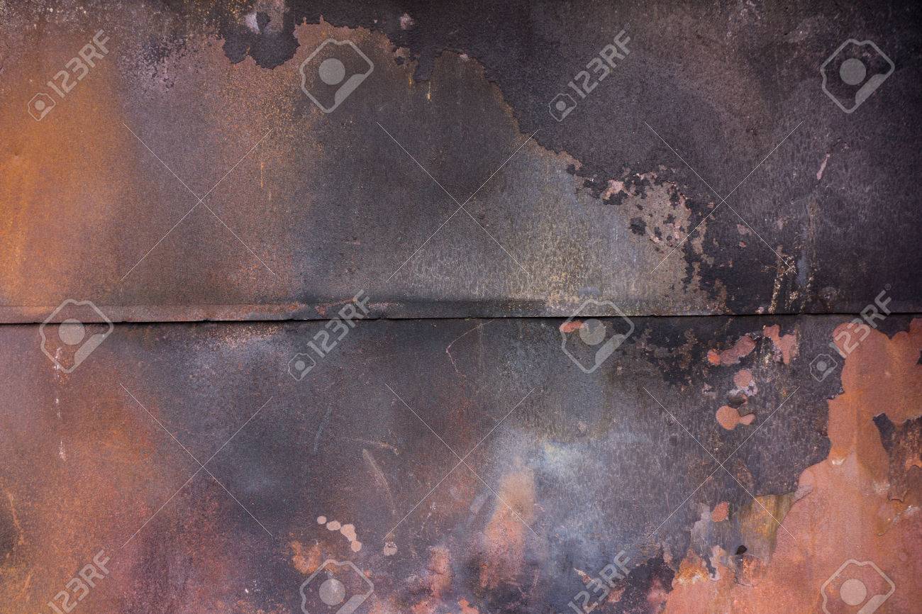Charred Metal Sheet Covered With Paint Rust And Soot Stock Photo, Picture  And Royalty Free Image. Image 25084566.