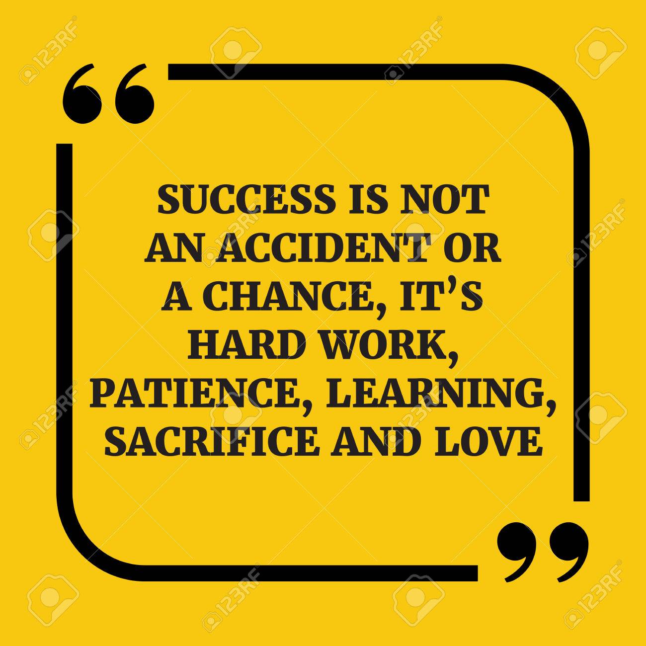 Citation De Motivation Le Succes Est Pas Un Accident Ou Une Chance Le Travail Acharne Il De La Patience L Apprentissage Le Sacrifice Et L Amour Sur Fond Jaune Clip Art Libres De Droits Citation De Motivation Le Succes Est Pas Un Accident Ou Une Chance Le Travail Acharne Il De La Patience L Apprentissage Le Sacrifice Et L Amour Sur Fond Jaune Clip Art Libres De Droits
